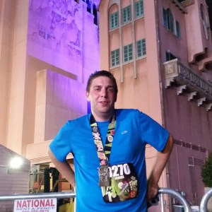 After finishing the Tower of Terror 10-Miler in October 2014!